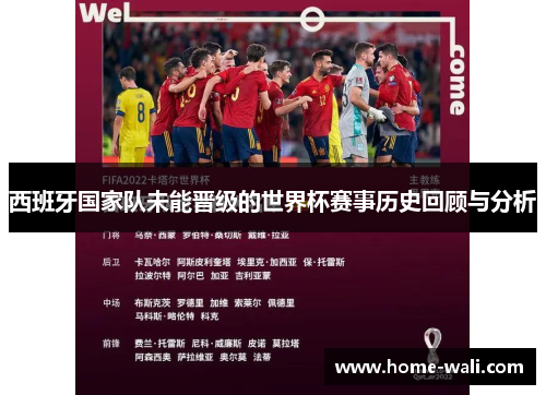 西班牙国家队未能晋级的世界杯赛事历史回顾与分析